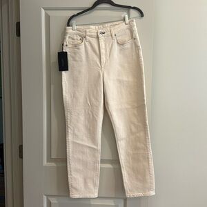 Rag & Bone off-white high rise ankle Jean. Brand new!